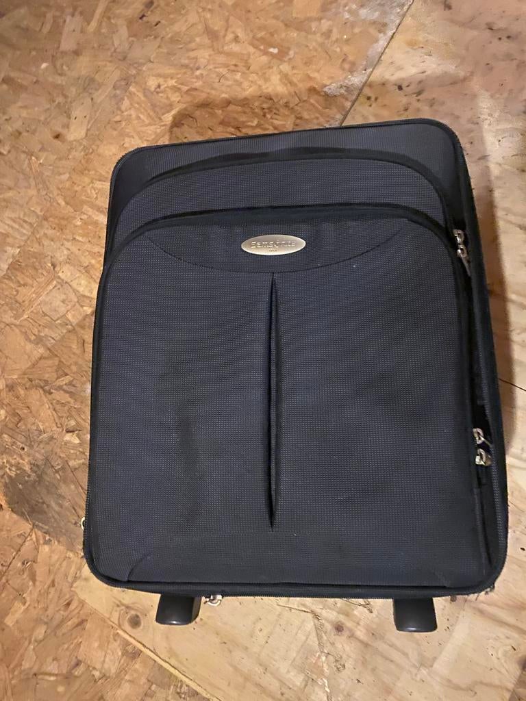 Zwarte Samsonite reiskoffer met wieltjes, Gebruikt, 20 tot 30 cm, Zwart, Minder dan 40 cm