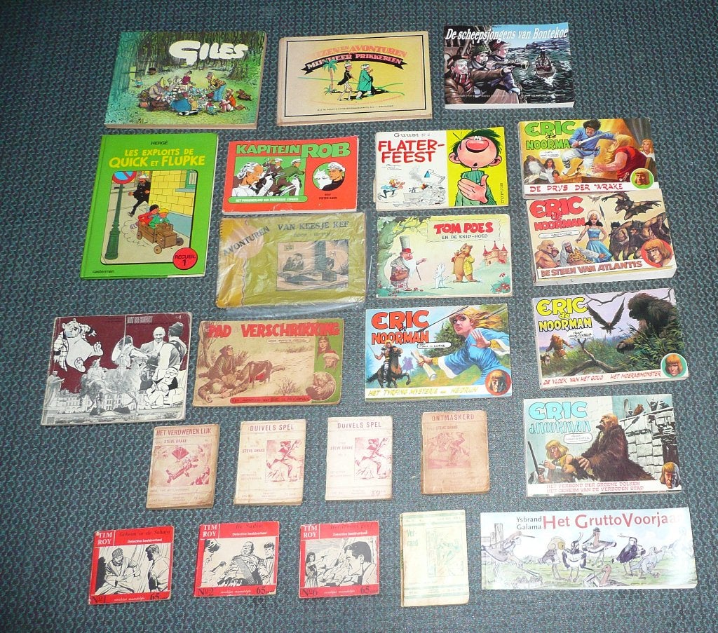 65 stripboeken Dick Bos Keesje Kef TOONDER TRIGIE ASTERIX, Ophalen of Verzenden, Gelezen, Stripboeken