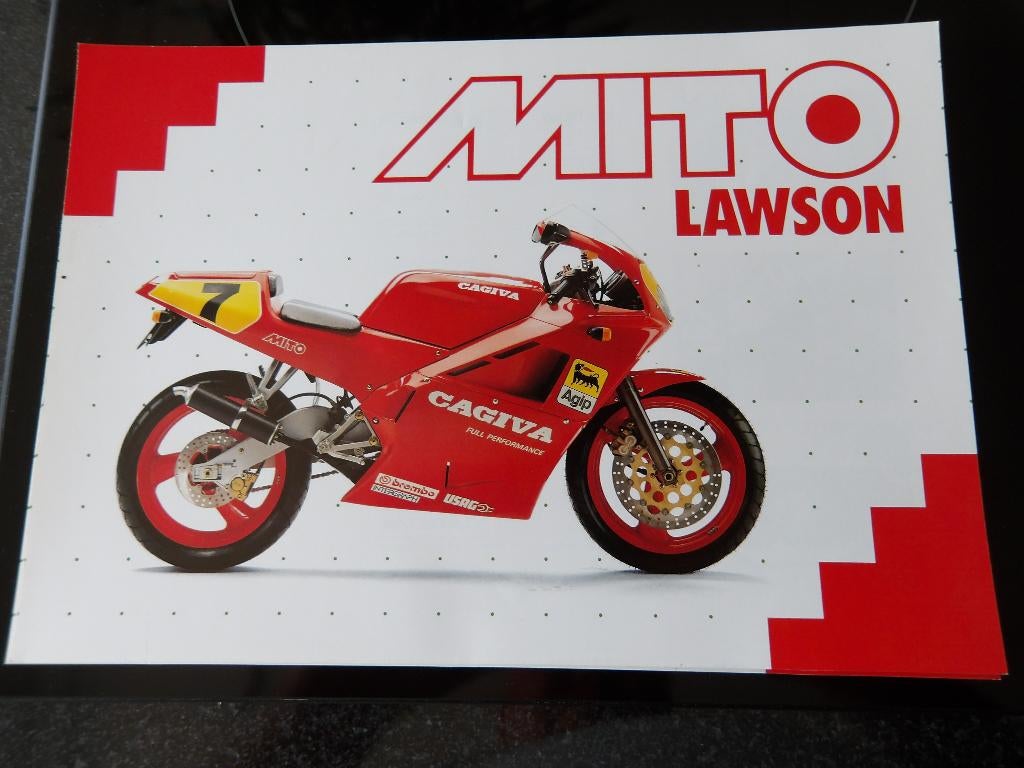 Folder Cagiva MITO LAWSON, Verzenden, Overige merken