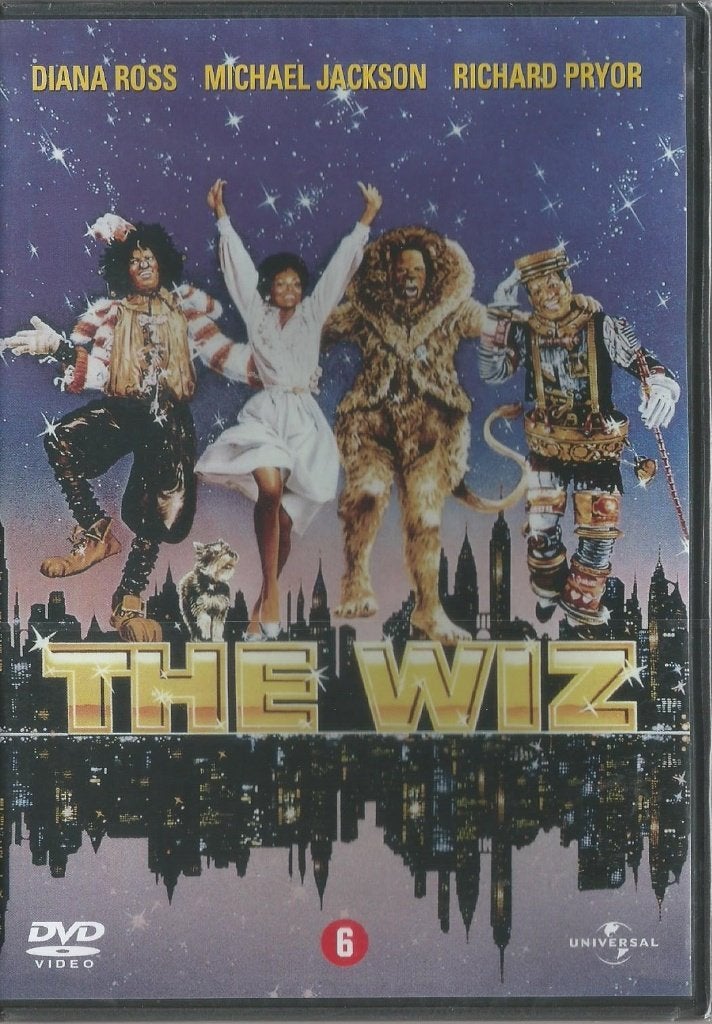 DVD The Wiz met Diana Ross en Michael Jackson, Alle leeftijden, Ophalen of Verzenden, Zo goed als nieuw