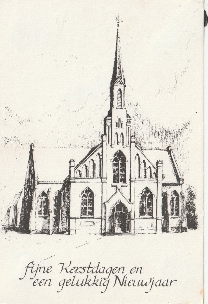 STADSKNAAL Geref. Kerk Kerstkaart, Verzenden, 1980 tot heden, Gelopen, Groningen