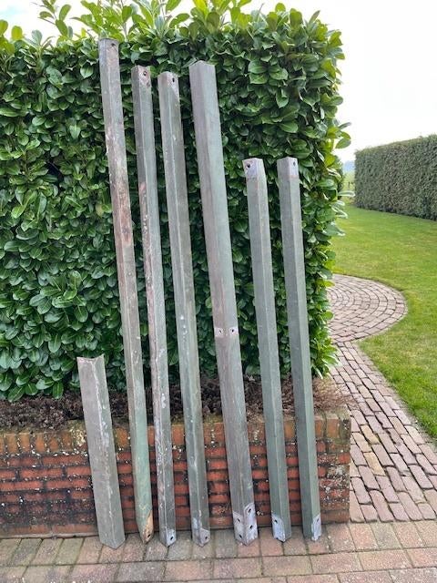 Stalen hoekijzers diverse lengtes, Doe-het-zelf en Verbouw, Metalen, Ophalen, Gebruikt, IJzer