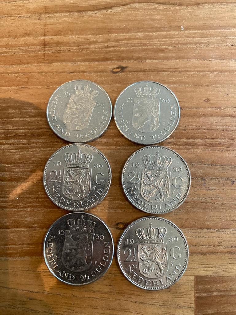 Rijksdaalders 1980 - Koningin Juliana en Beatrix, Ophalen of Verzenden, Losse munt, Zilver