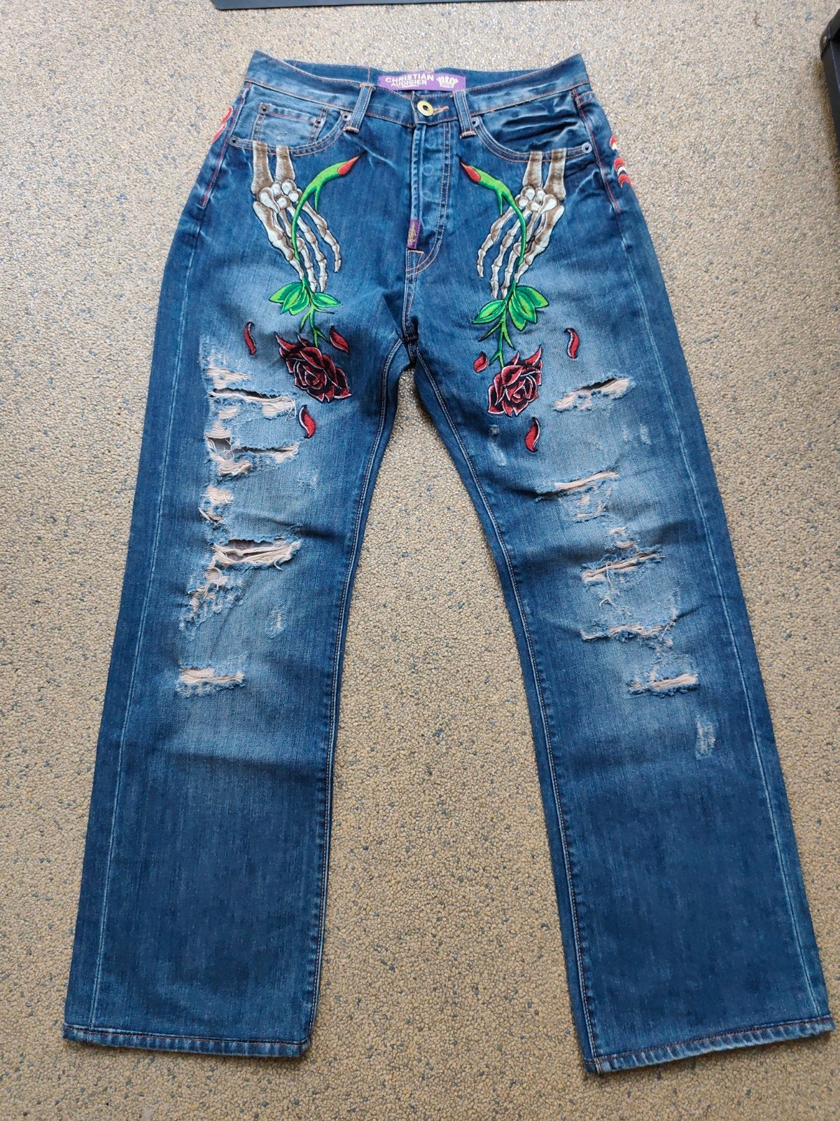 Christian Audigier Jeans limited edition maat W30 x L32, Nieuw, W32 (confectie 46) of kleiner, Christian audigier, Verzenden