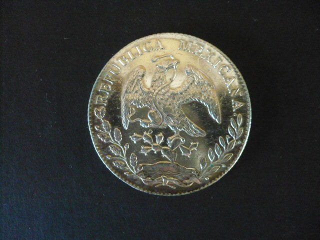 mexico 1 zilveren 8 reales in zeer mooi staat, Ophalen of Verzenden, Noord-Amerika, Losse munt, Zilver