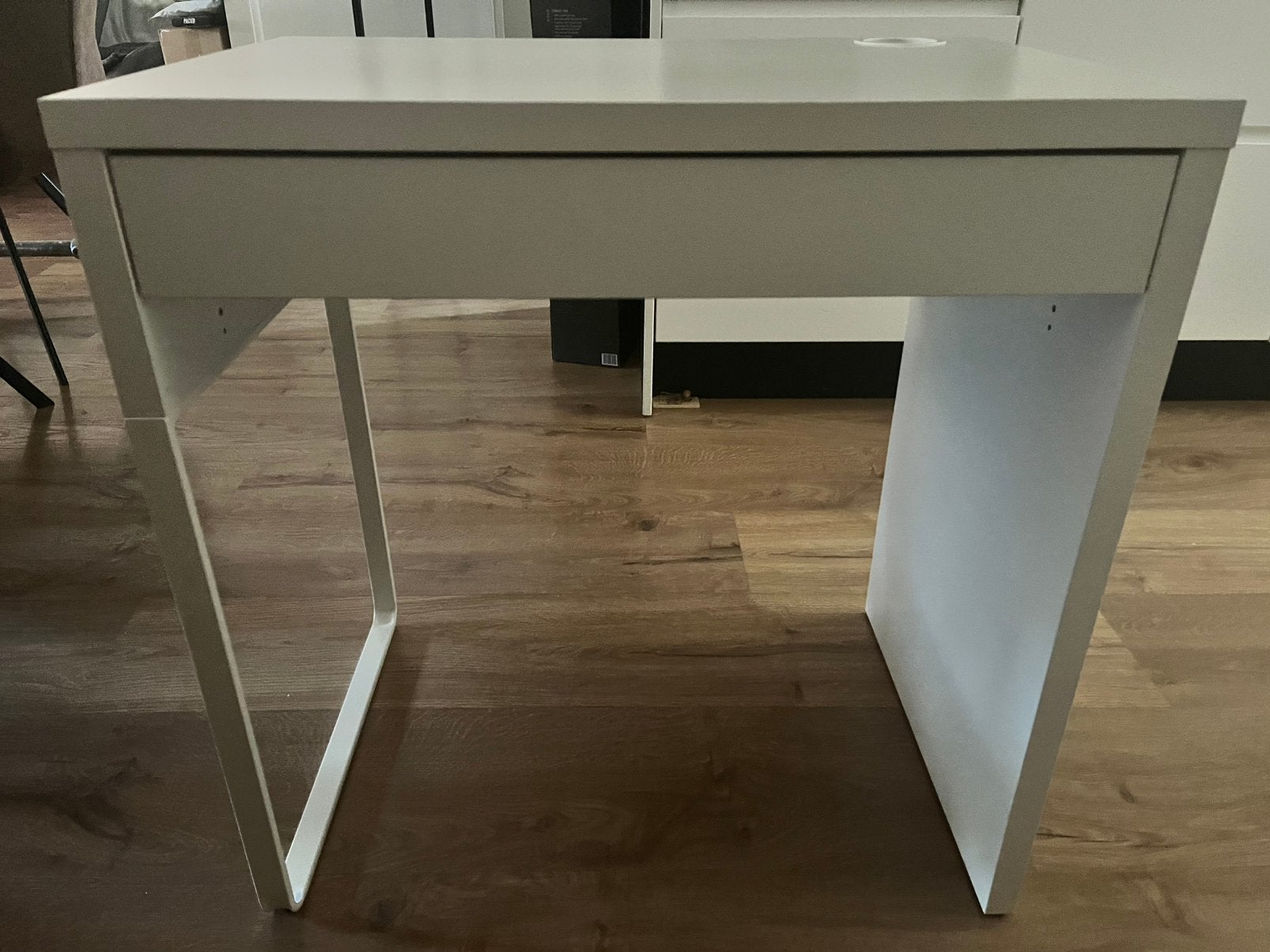 Bureau Micke Ikea wit, Ophalen, Met lades, 73 cm, 50 cm