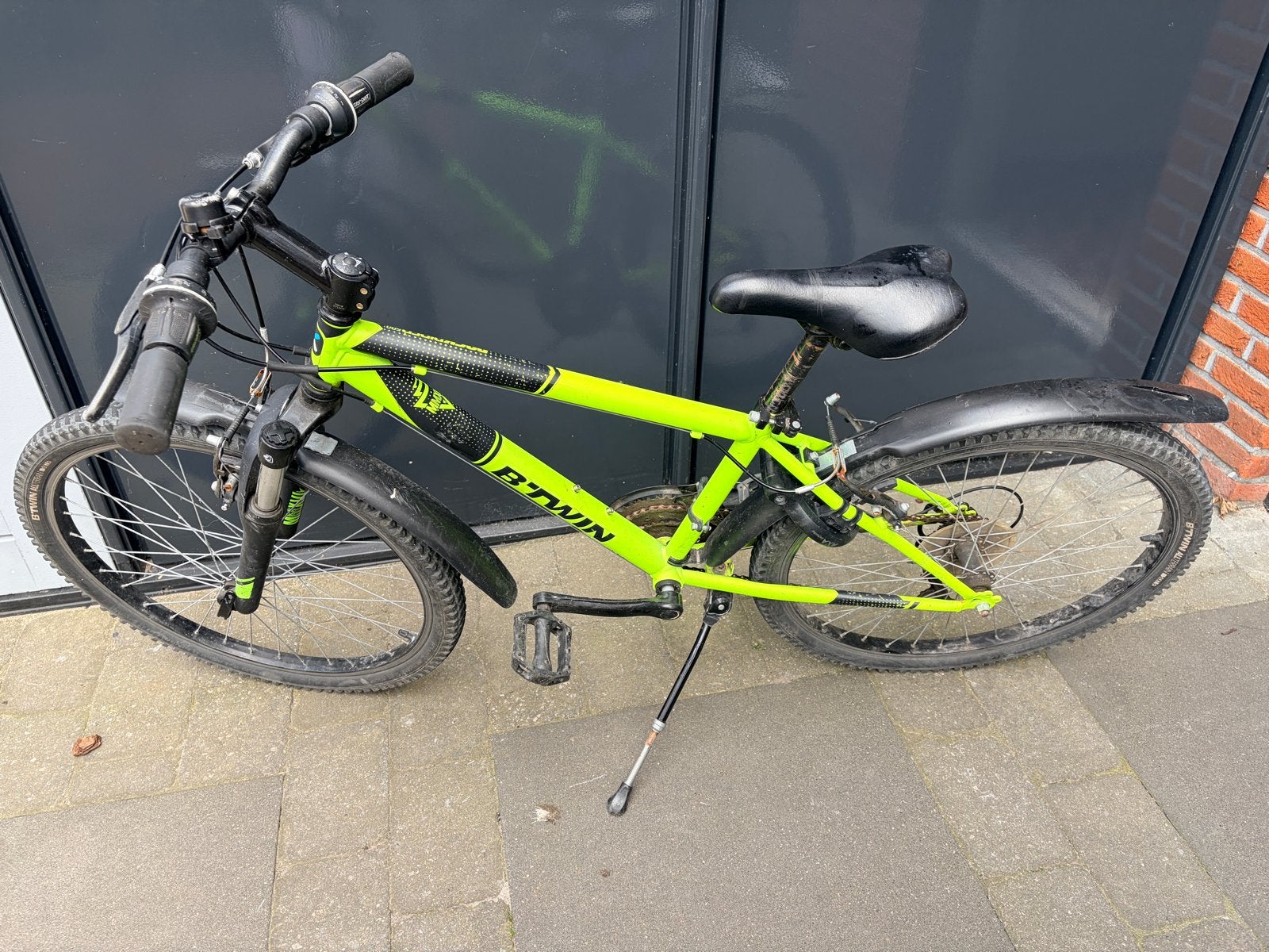 Btwin 24 inch mountainbike met AXA slot, Fietsen en Brommers, Fietsen | Mountainbikes en ATB, Overige merken, Gebruikt, Hardtail