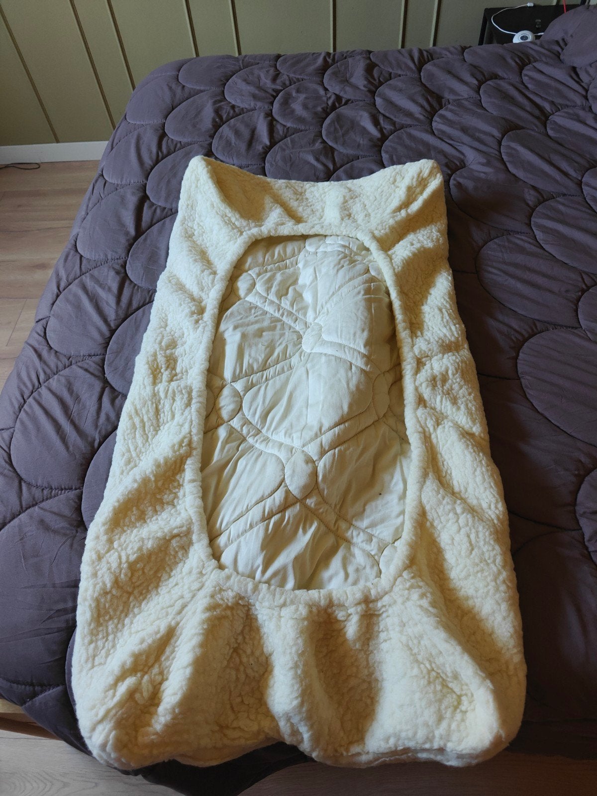 Daaloumaa wollen hoeslaken 120x60 cm, Jongetje of Meisje, Ophalen of Verzenden, Zo goed als nieuw, Ledikant