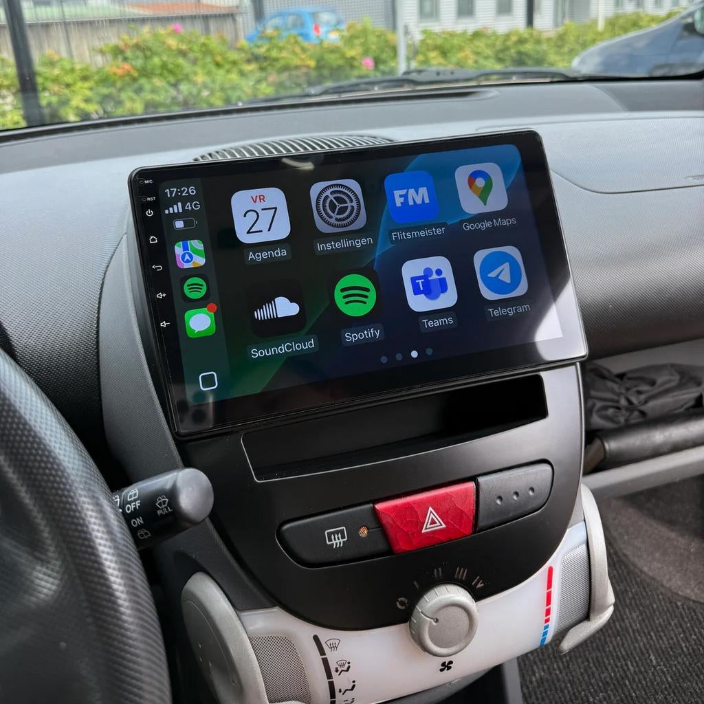 Carplay scherm incl montage|Toyota Aygo|CitroenC1|Peugot 107, Auto diversen, Ophalen, Nieuw