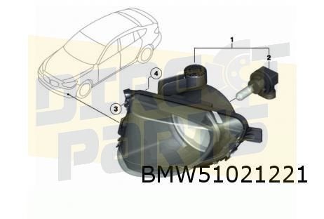 B.M.W. LED main control unit koplamp L/R (bij LED koplampen)