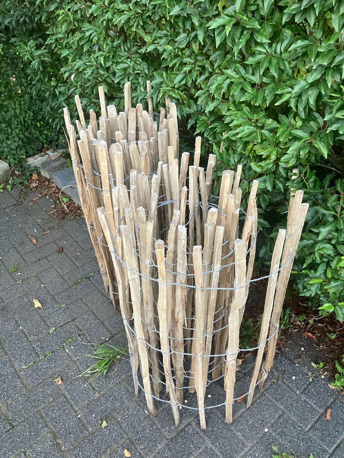 Kastanje hekwerk - Natuurlijke afscheiding voor uw tuin, Ophalen of Verzenden, Gebruikt, Hout, Tuinhek