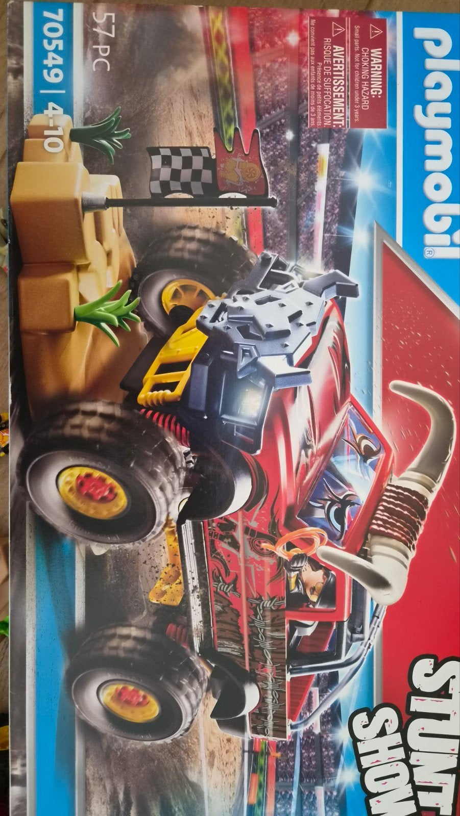 Playmobil Stunt Show Monster Truck Stier 70549, Ophalen of Verzenden, Gebruikt, Jongen of Meisje