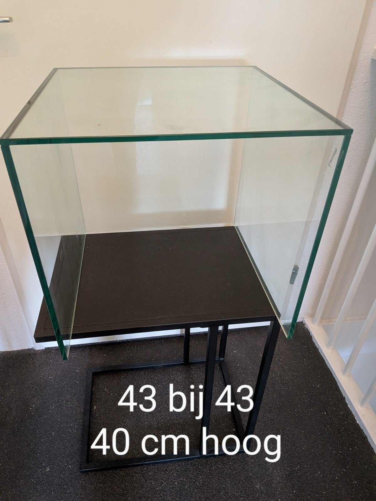 vitrine kubus voor winkel etalage, Ophalen, Gebruikt, Glas, Winkel etalage vitrine kubus