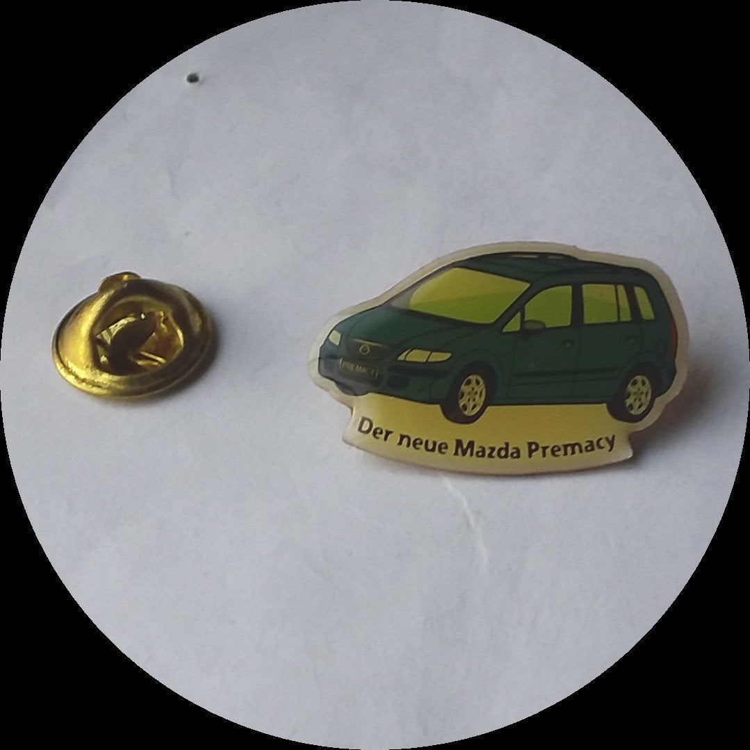 MAZDA Premacy pin, blauw, Verzamelen, Speldjes, Pins en Buttons, Ophalen of Verzenden, Zo goed als nieuw, Transport, Speldje of Pin