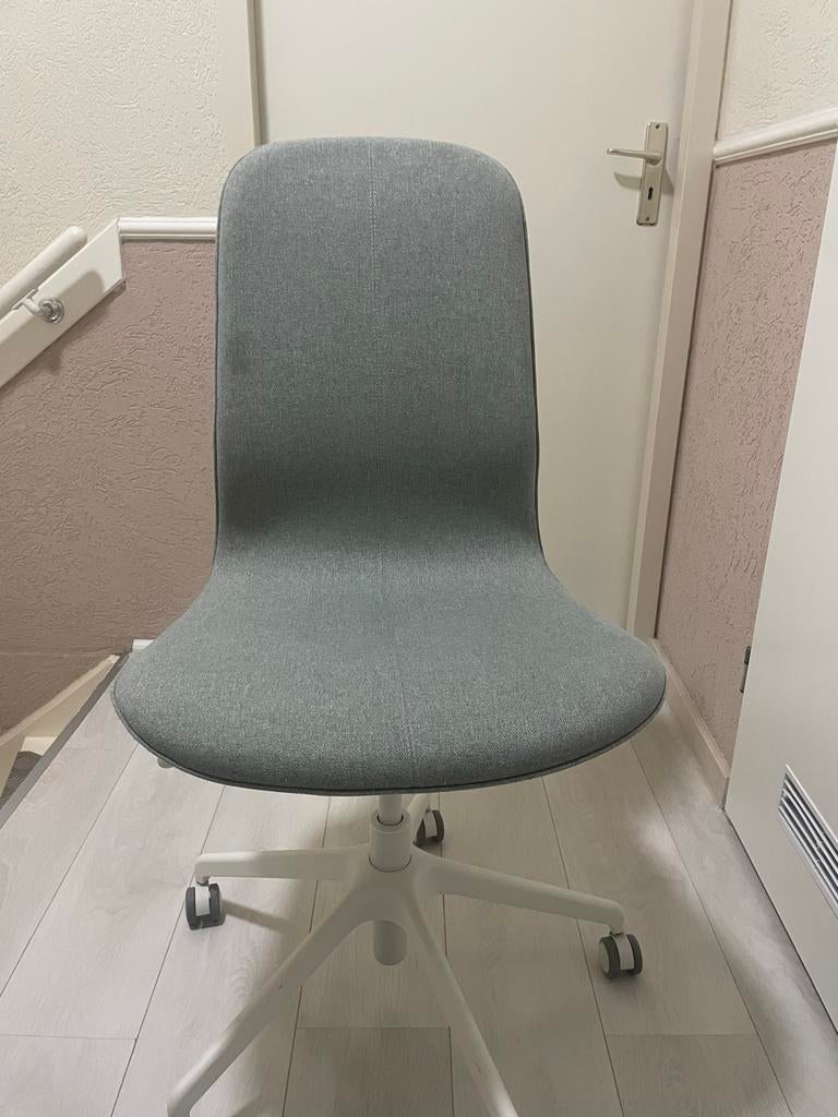 Ikea Langfjall bureaustoel - Grijs - Z.G.A.N., Huis en Inrichting, Bureaustoelen, Zo goed als nieuw, Bureaustoel, Blauw, Ophalen