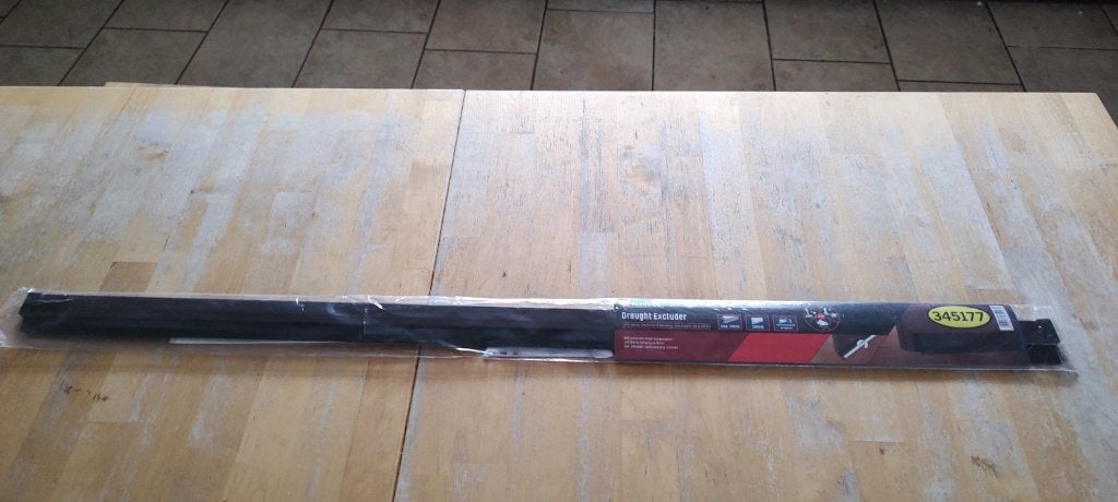 Tochtstrip voor deur, aluminium profiel met stalen veren., Minder dan 4 cm, Overige materialen, Nieuw, Ophalen of Verzenden