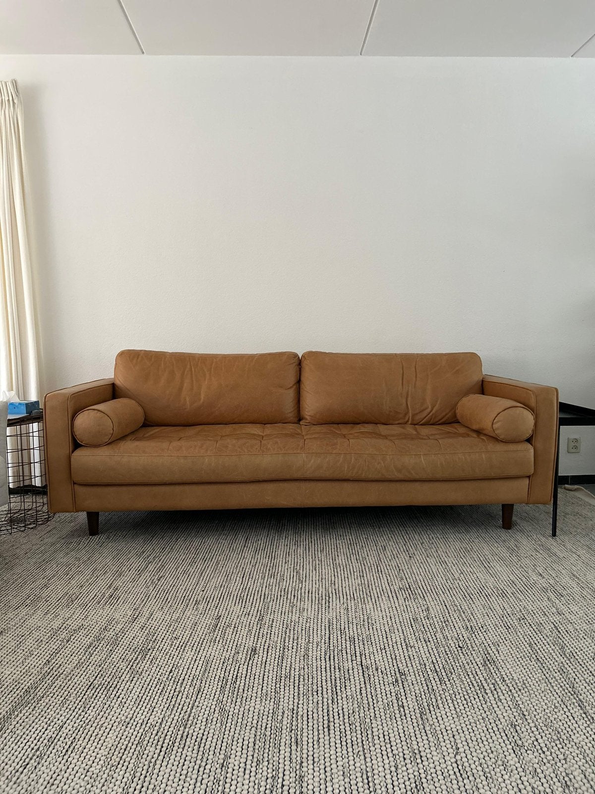 Leather Couch, Ophalen, Zo goed als nieuw, 75 tot 100 cm