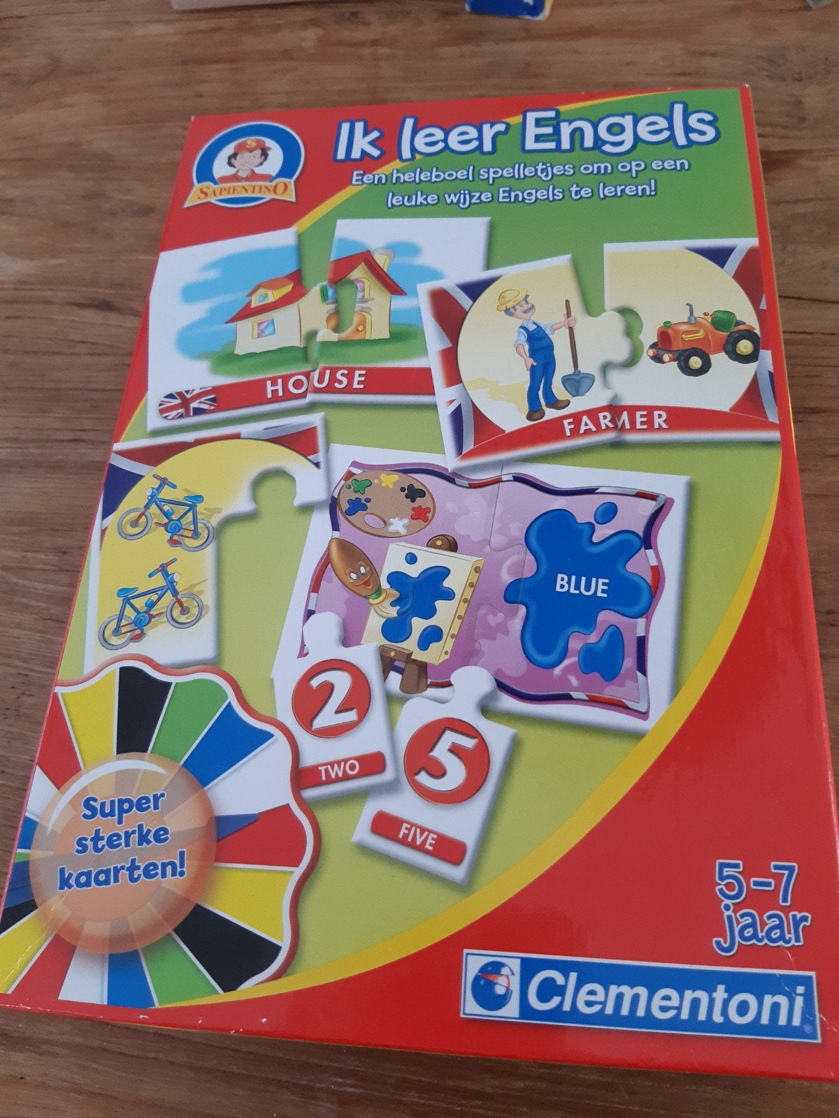 Clementoni Ik leer Engels - Educatief spel 5-7 jaar, Ophalen of Verzenden, Zo goed als nieuw, Taal en Lezen