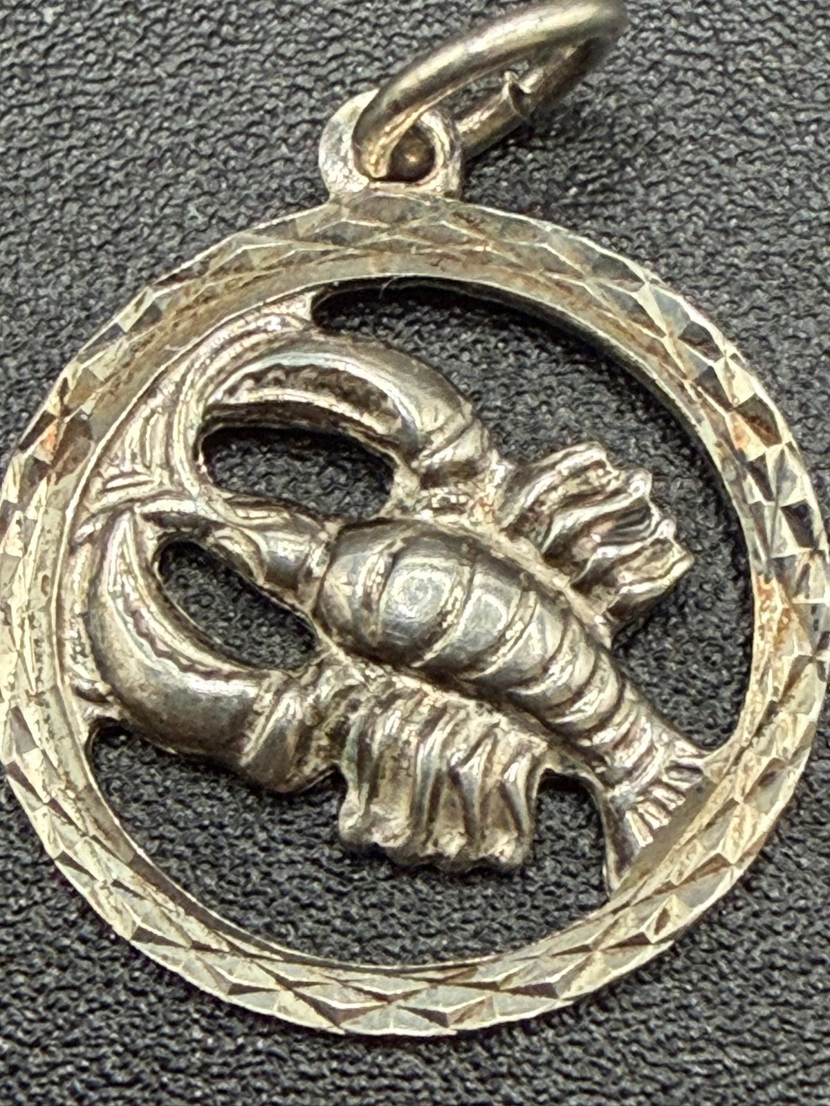 Zilver 835 hangertje van een kreeft, Ophalen of Verzenden, Gebruikt, Zilver, Dier