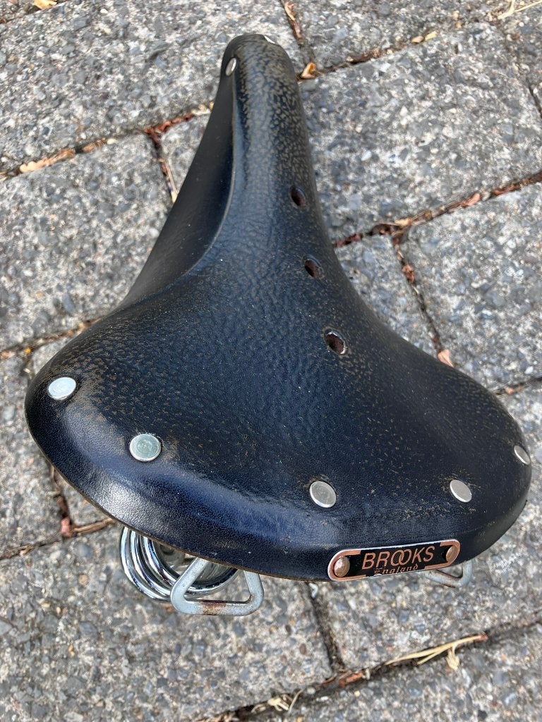 Brooks B66 Zadel - Klassiek Lederen Fietszadel, Fietsen en Brommers, Fietsonderdelen, Ophalen, Gebruikt, Leer, Oldtimerfiets