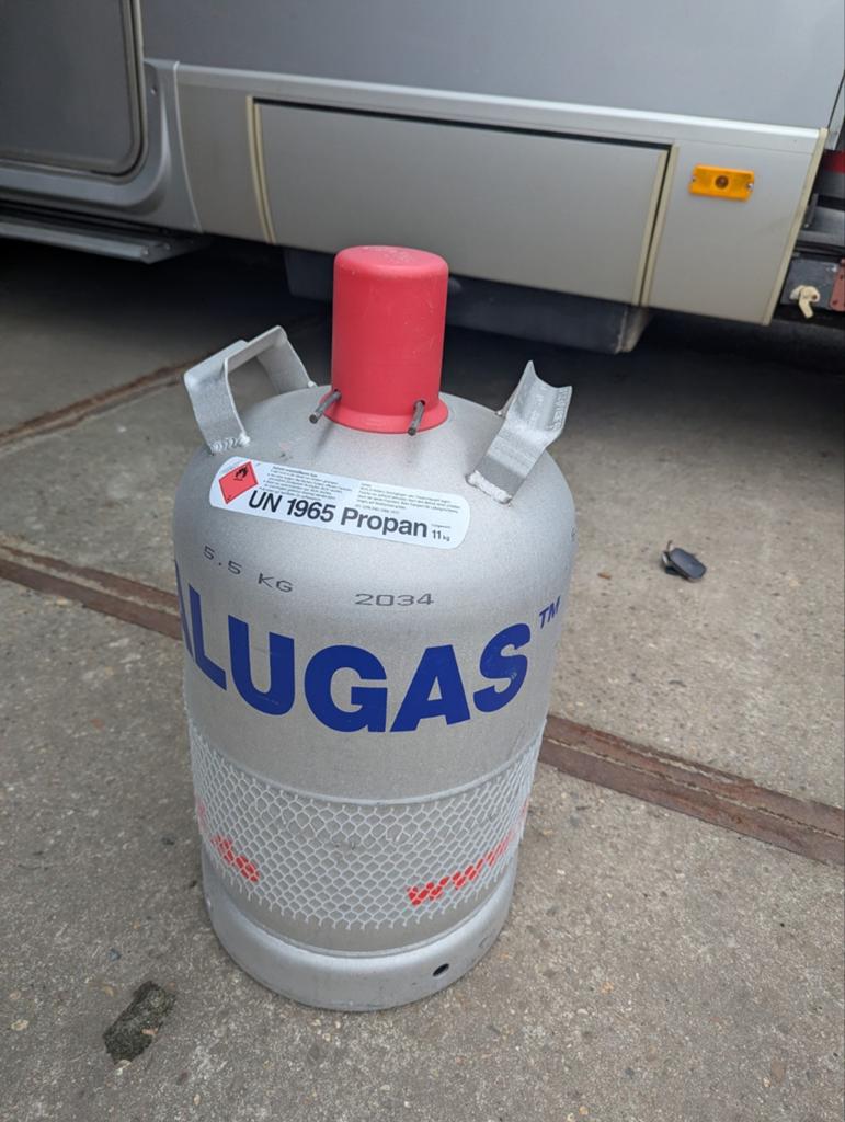 ALUGAS Aluminium gasfles 22L propaan, pas gevuld, Caravans en Kamperen, Kampeeraccessoires, Ophalen