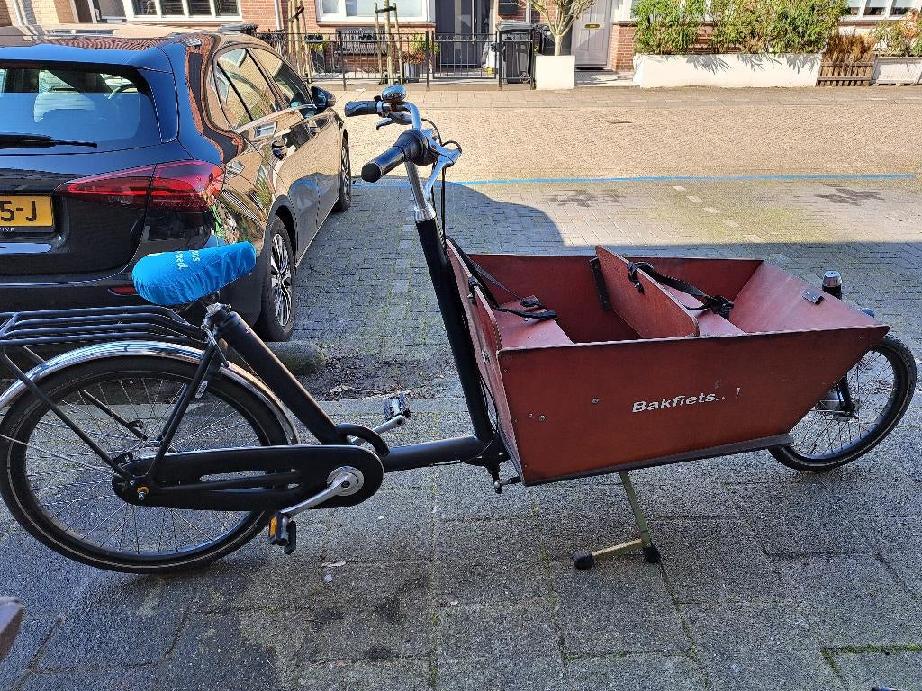 Bakfiets, Fietsen en Brommers, Fietsen | Bakfietsen, Gebruikt, Overige merken, 3 kinderen, Huif, Ophalen