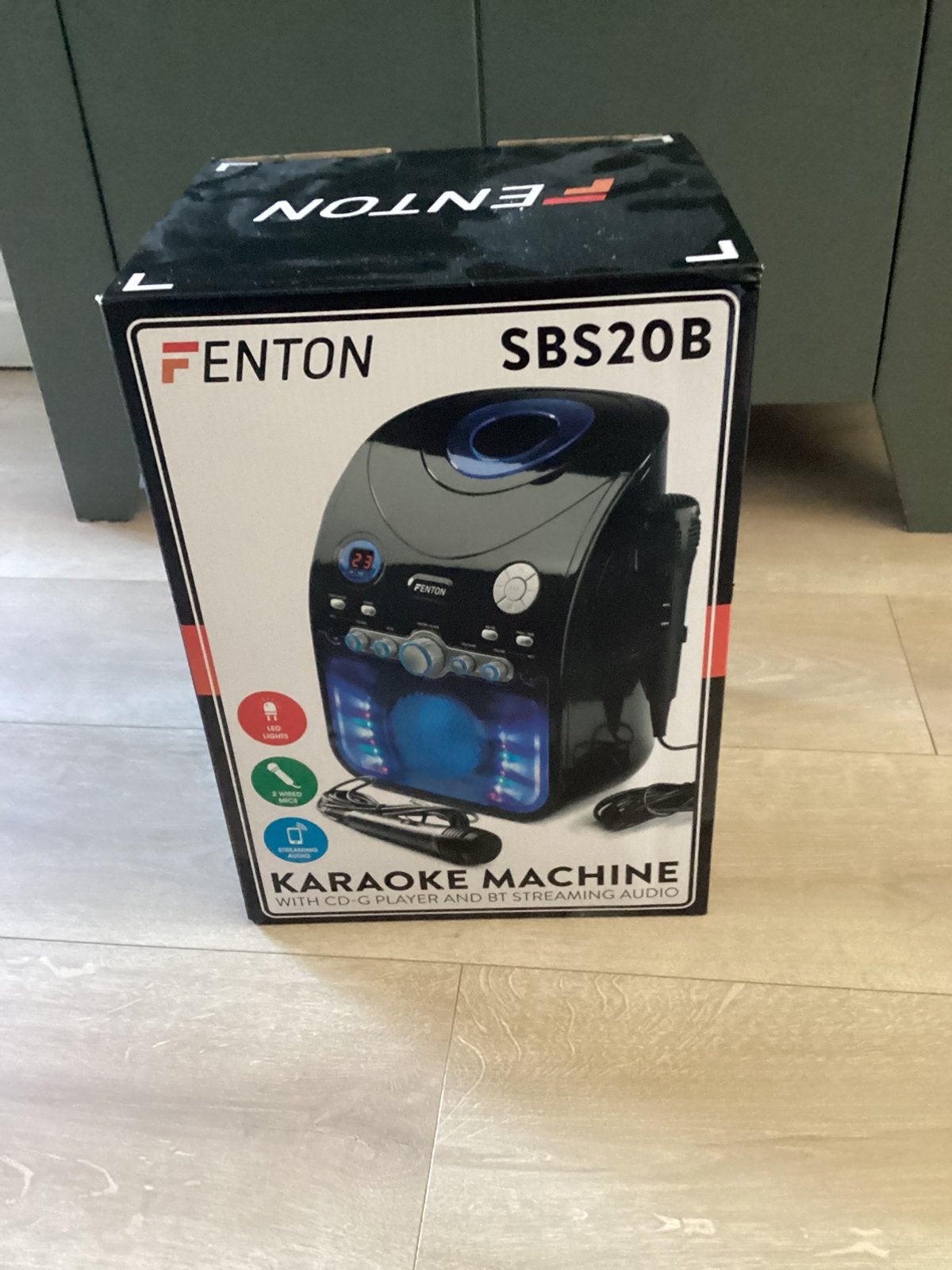 Karaoke set Fenton SBS20B, Ophalen of Verzenden, Zo goed als nieuw, Complete set