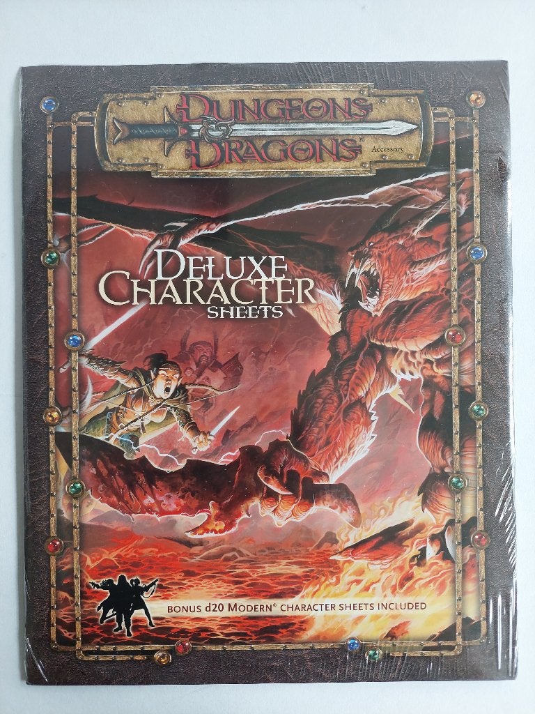 D&D - Deluxe Character Sheets - 3.5e, Drie of vier spelers, Ophalen of Verzenden, Nieuw, Wizards of the Coast