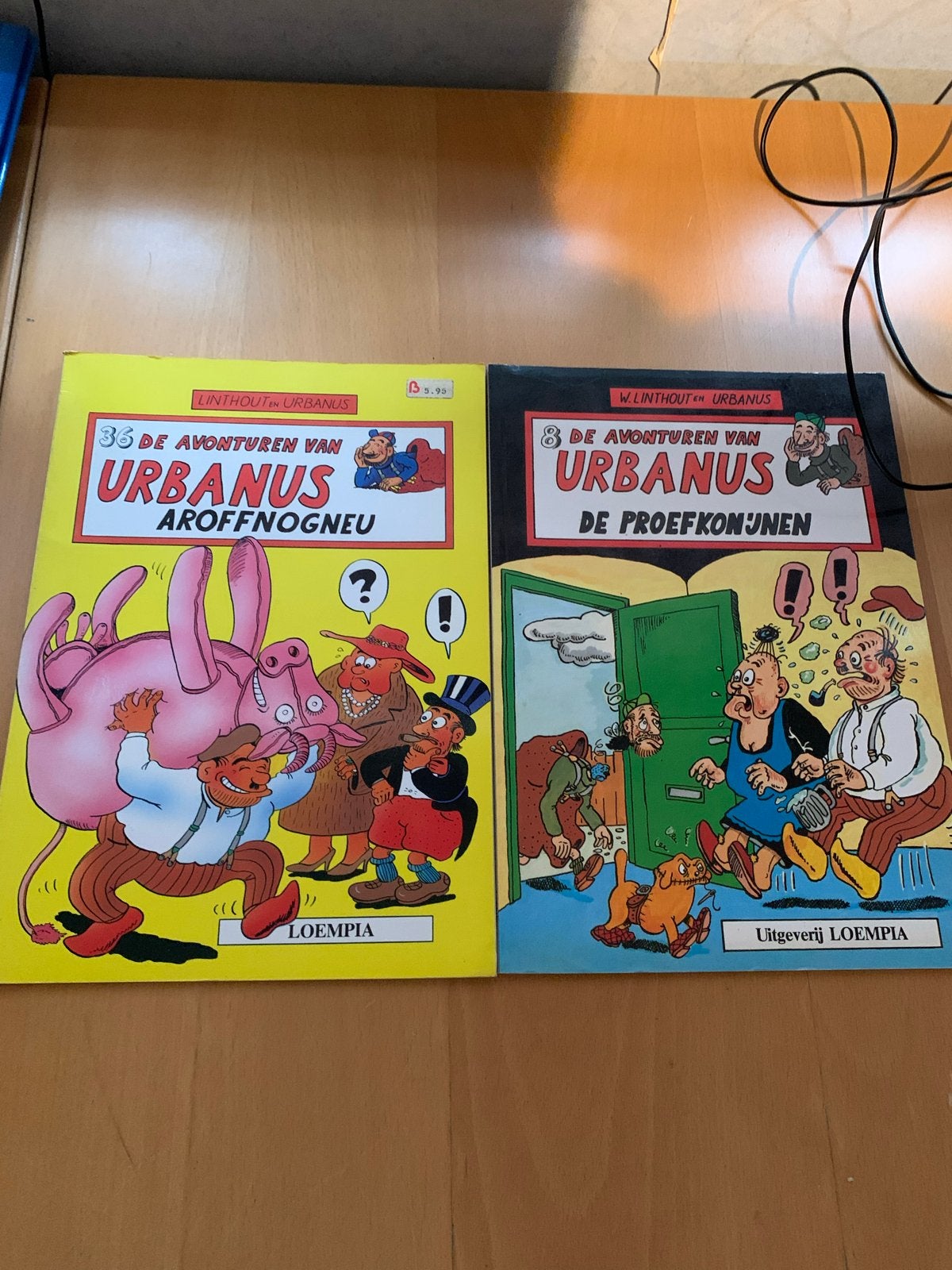 Urbanus stripboeken - Aroffnogneu & De Proefkonijnen, Meerdere stripboeken, Ophalen of Verzenden, Gelezen
