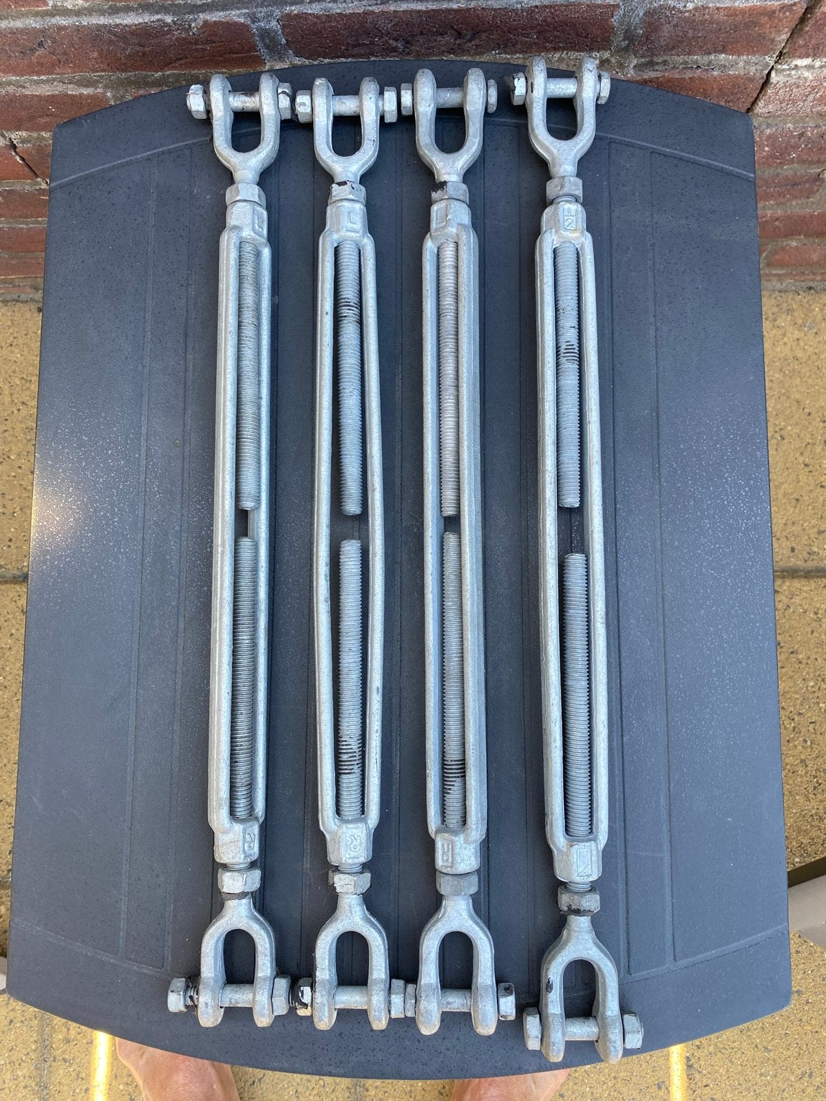 4 Gegalvaniseerde Wantspanners - 50CM Lengte, Watersport en Boten, Ophalen of Verzenden, Gebruikt, Overige typen