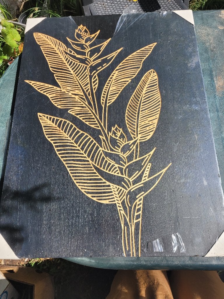 Gaaf houten "schilderij" van MiCa. 60 x 80 cm, Ophalen, ., Nieuw, .