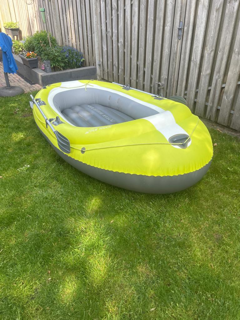Nette opblaasboot voor 3-4 personen - Active Touch Ocean Wav, Ophalen, Zo goed als nieuw