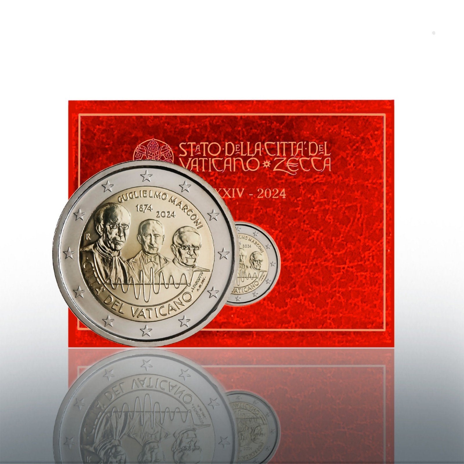2 Euro Vaticaan 2024 Guglielmo Marconi, Ophalen of Verzenden, Vaticaanstad, 2 euro, Losse munt