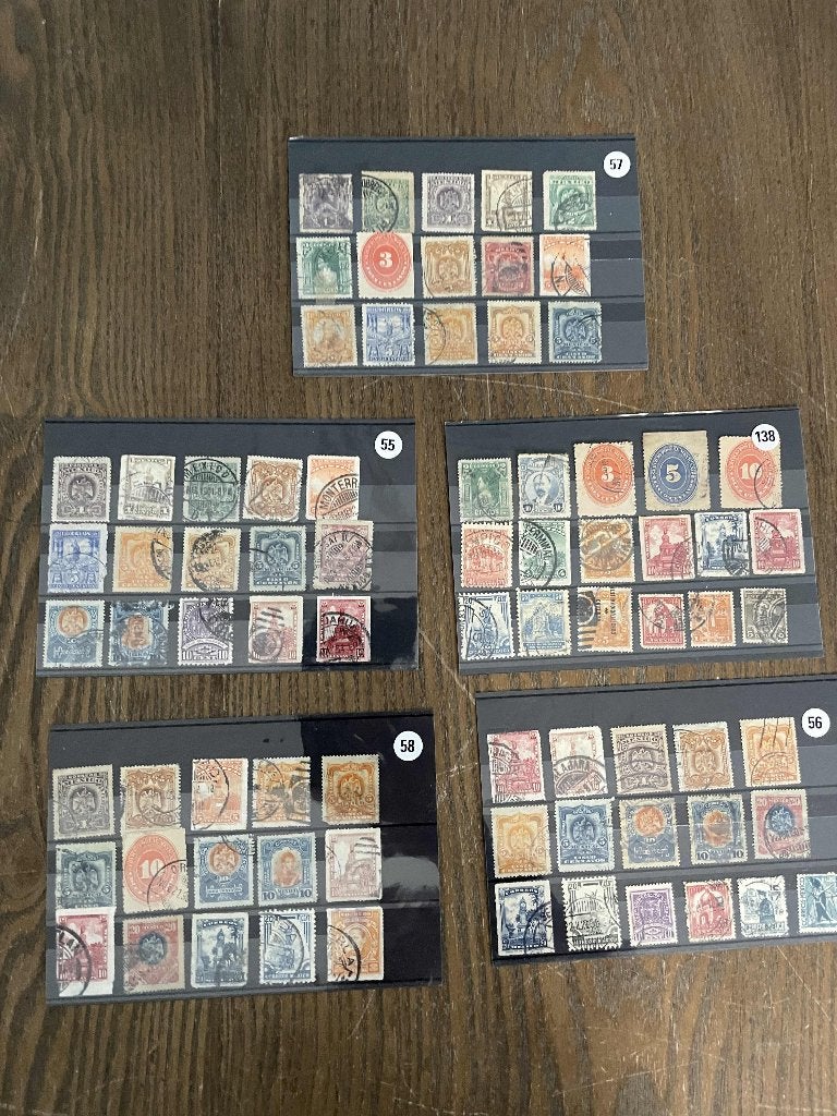 oude  postzegels Mexico 5 kaarten, Verzenden, Midden-Amerika