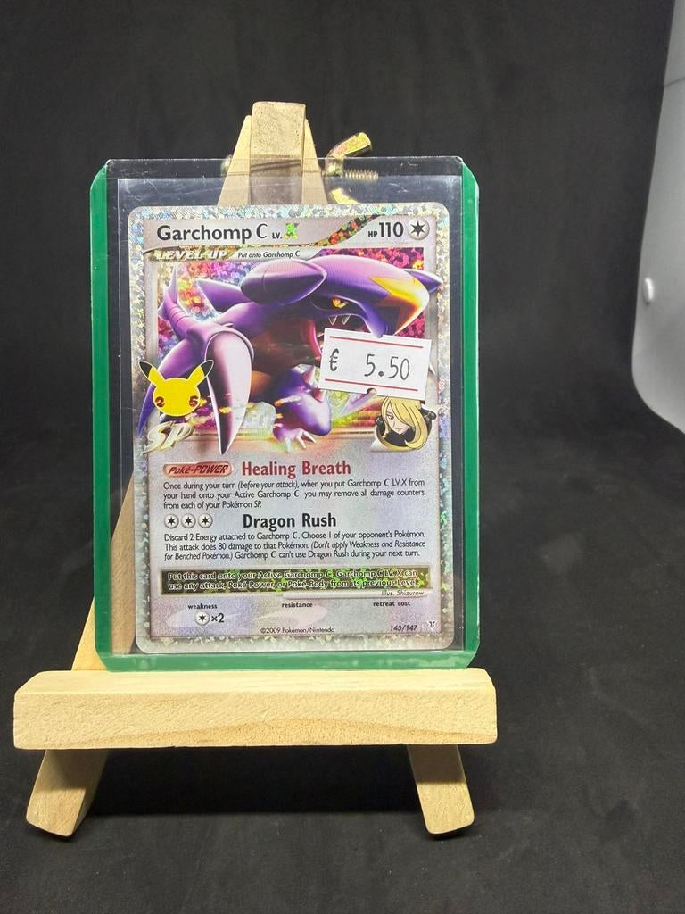 Garchomp C lv.x 145 celebrations nm/nm, Ophalen of Verzenden, Zo goed als nieuw