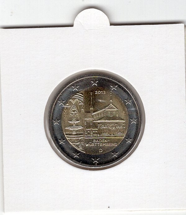2 Euro Duitsland 2013 Letter F - Abdij van Maulbronn - UNC, Verzenden, Duitsland, 2 euro, Losse munt