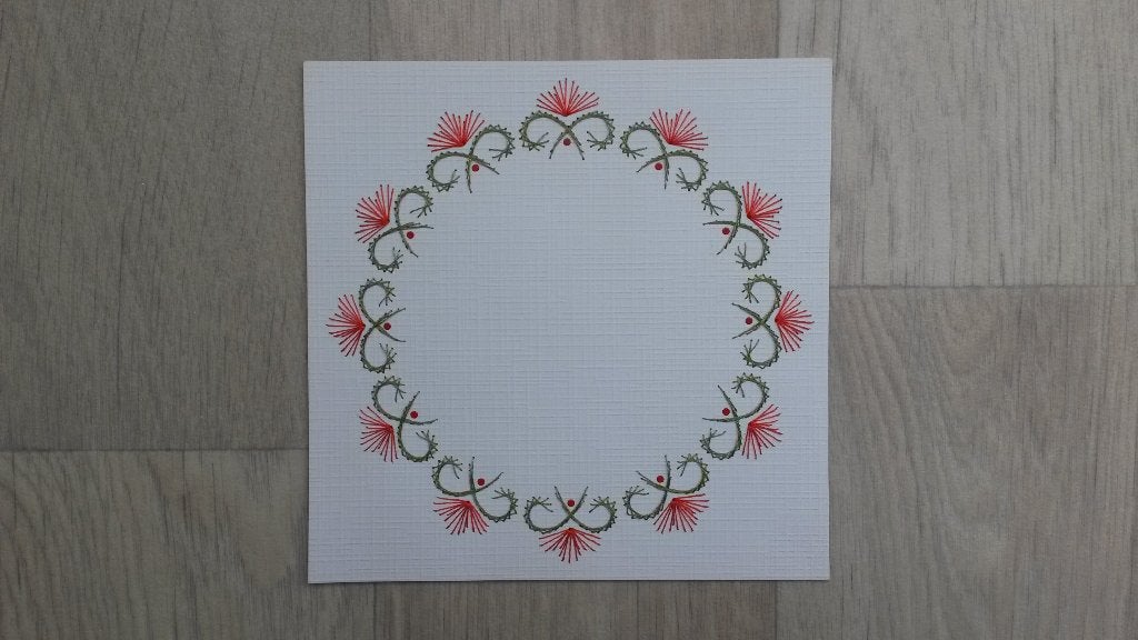 Geborduurde opleg, Hobby en Vrije tijd, Ophalen of Verzenden, Nieuw, Overige thema's, Blanco kaart of Basiskaart