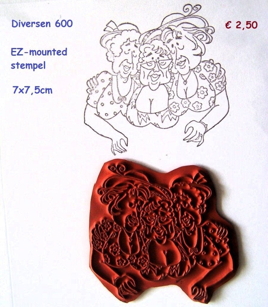 Diversen 600 EZ-mounted stempel, Ophalen of Verzenden, Gebruikt, EZ-mounted stempel