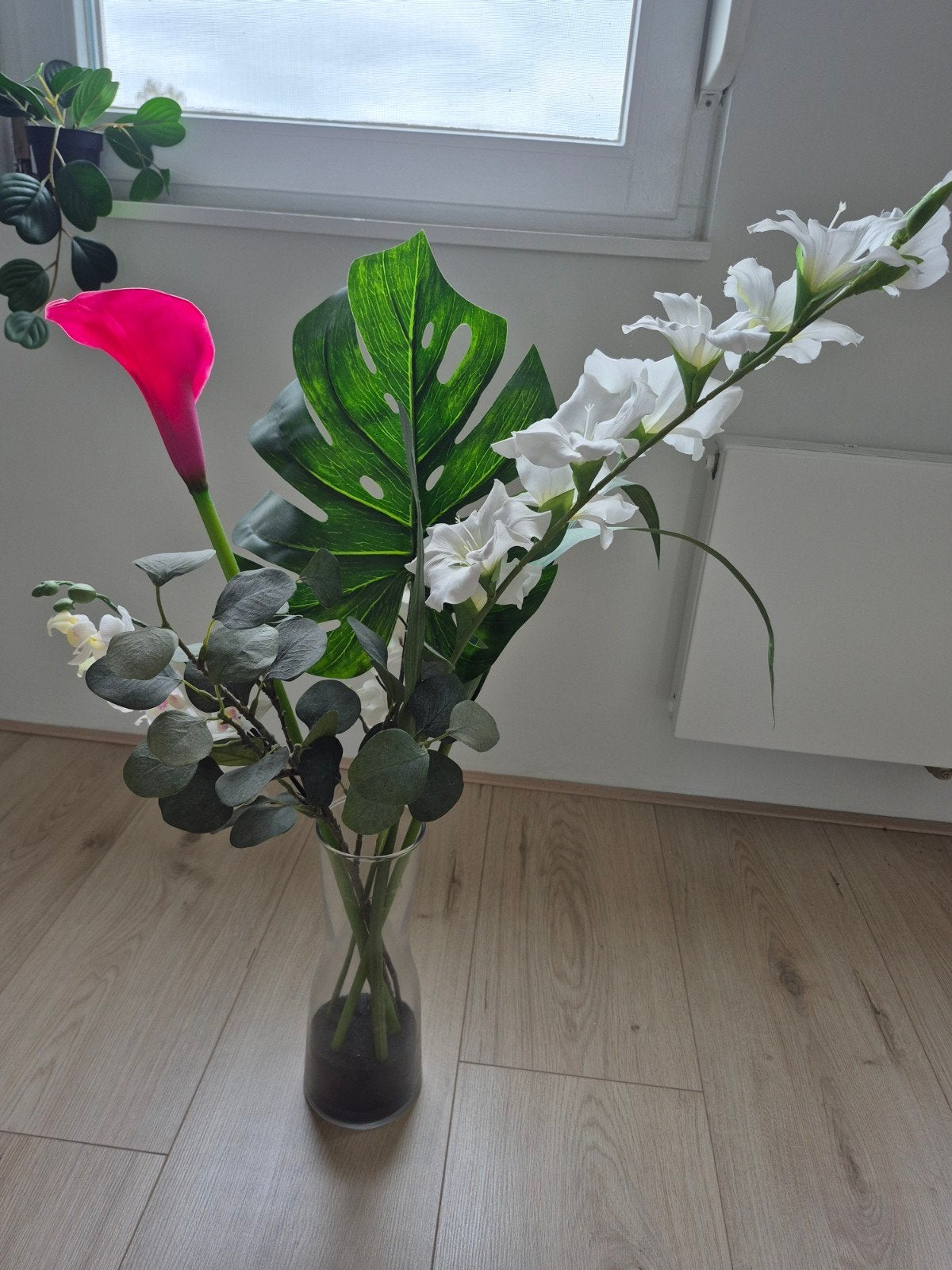 Boeket Kunstbloemen, Huis en Inrichting, Ophalen of Verzenden, Zo goed als nieuw, Overige kleuren, Kunststof