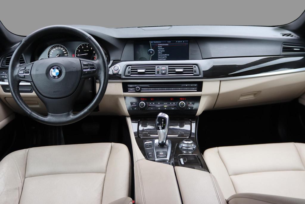BMW 5-serie 535xi High Executive 6-Cillinder, Youngtimer, Lu, Auto's, BMW, Euro 5, Gebruikt, Zwart, Leder