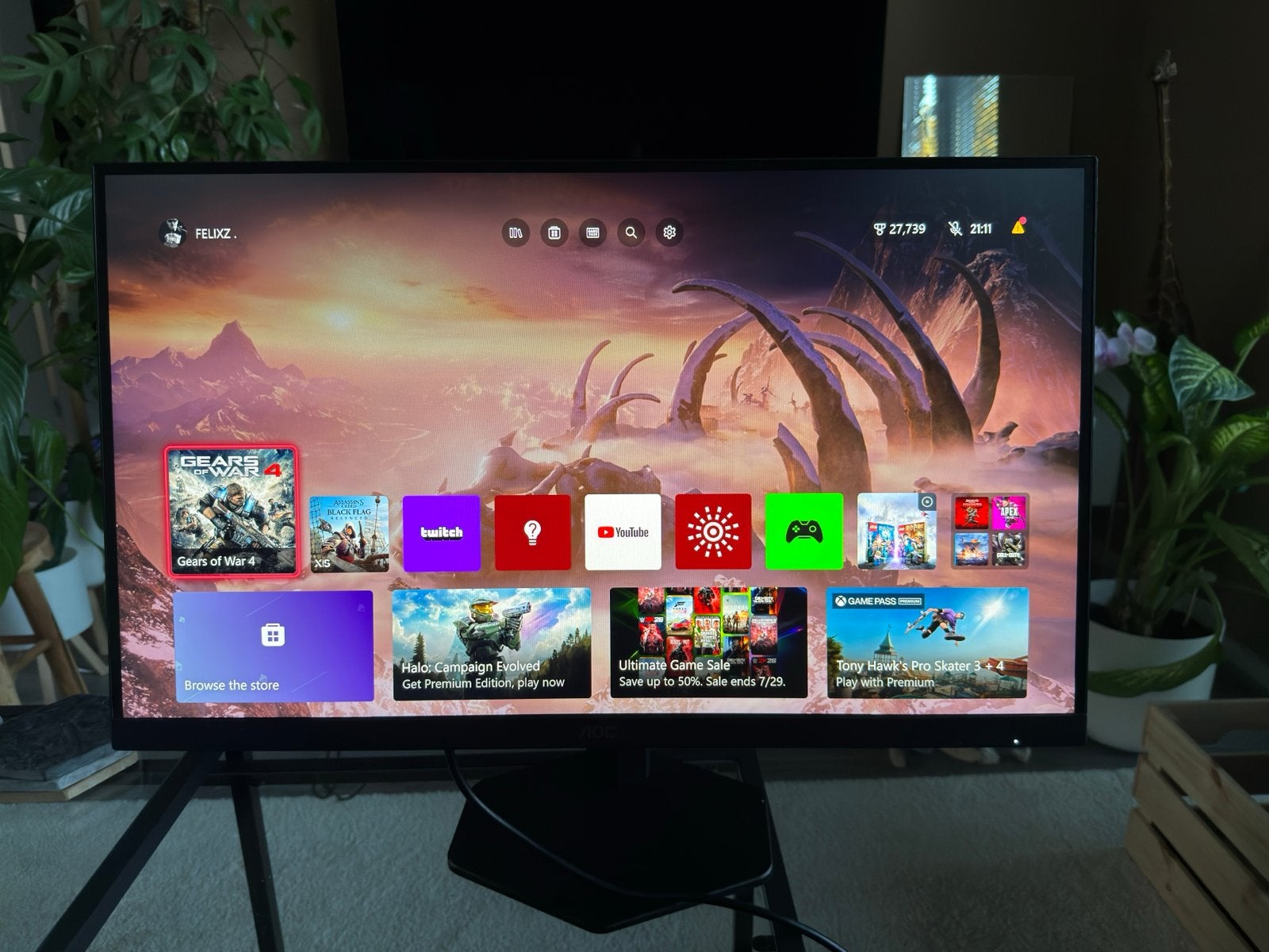 Gaming Monitor QHD 1440p 180Hz IPS - Vloeiend en Scherp, IPS, Zo goed als nieuw, In hoogte verstelbaar, 1 tot 2 ms