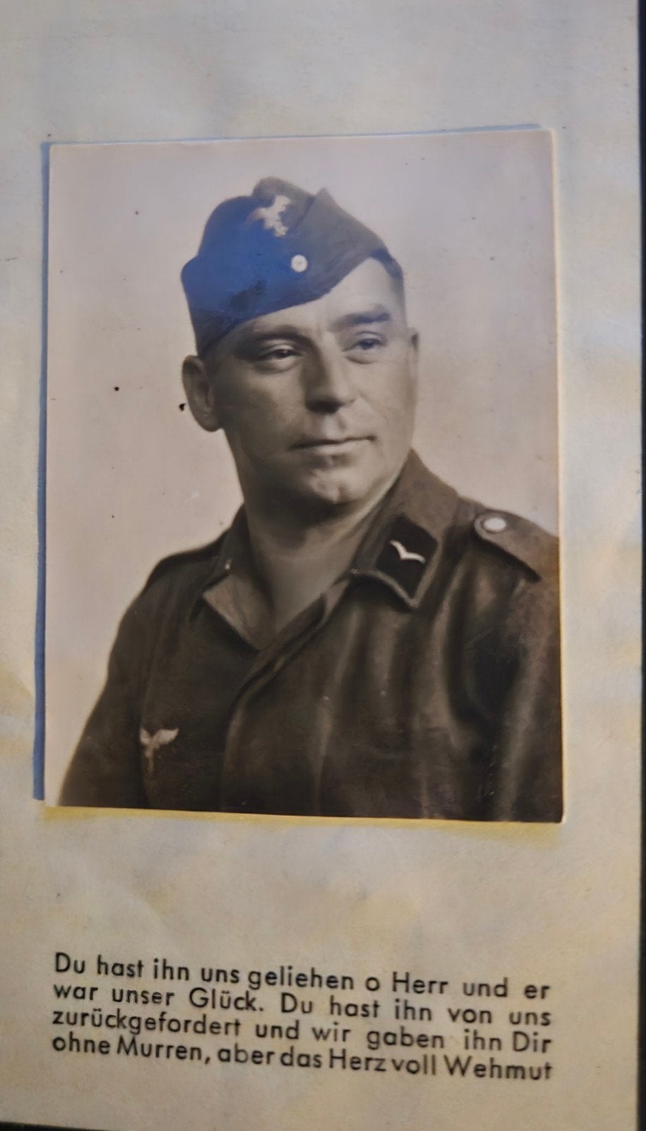 Sterbebild echte foto Duits Luftwaffe Normandië 1941 WO2 WW2, Verzenden, Luchtmacht, Duitsland