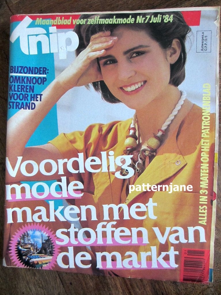 2 x knip  - jaren 80 - mooie mode maken  (7 en 9 1984), Hobby en Vrije tijd, Kledingpatronen, Overige typen, Verzenden, Vrouw