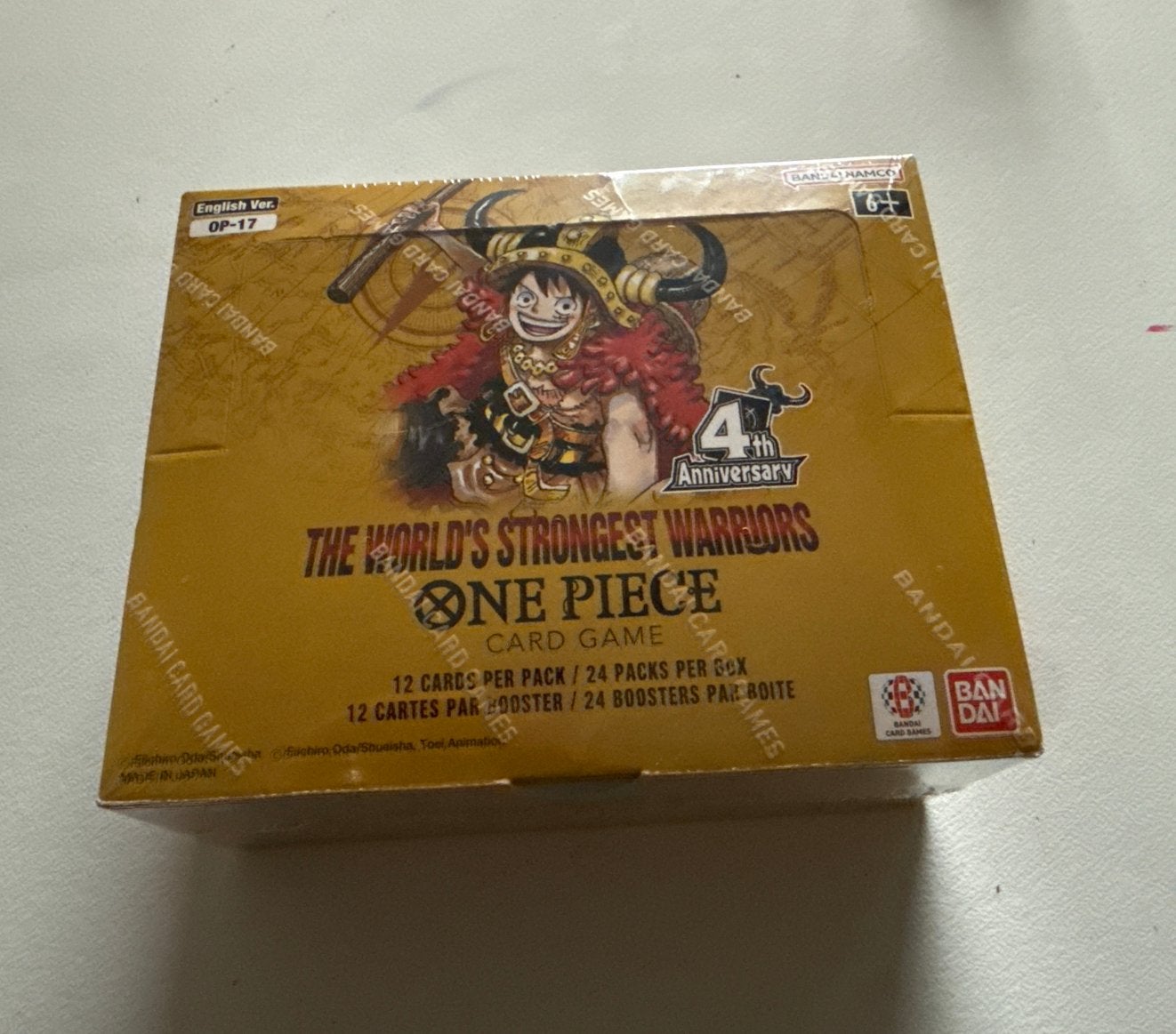 One Piece Card Game OP-17 Boosterbox - The World's Strongest, Ophalen of Verzenden, Nieuw, Boosterbox
