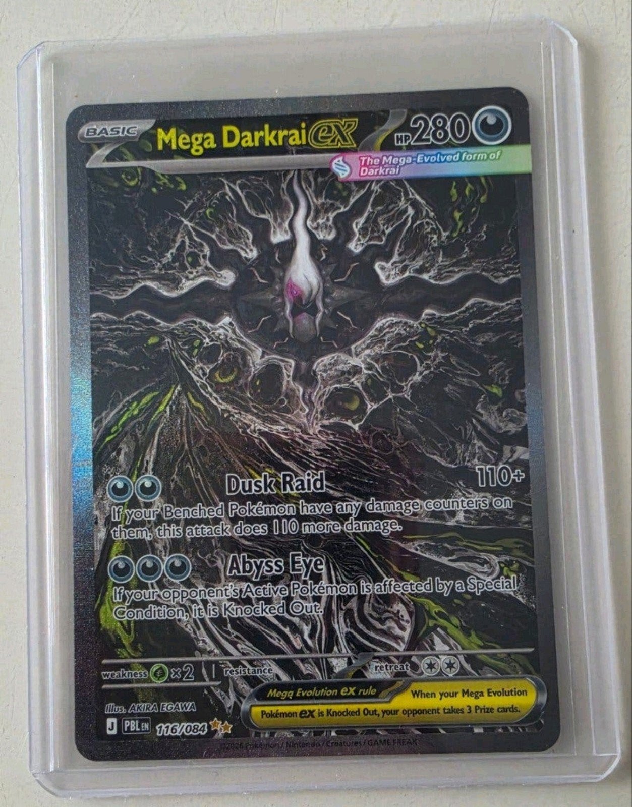 mega darkrai EX, Ophalen, Zo goed als nieuw