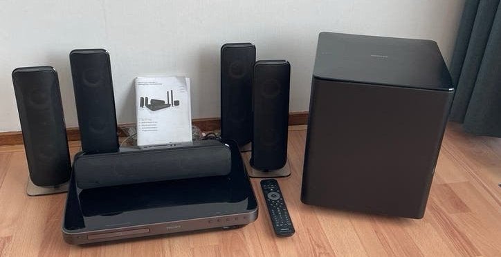 Philips HTS7500/12 Blu-ray Home Cinema Set 5.1, Ophalen, Philips, Gebruikt, Blu-ray-speler