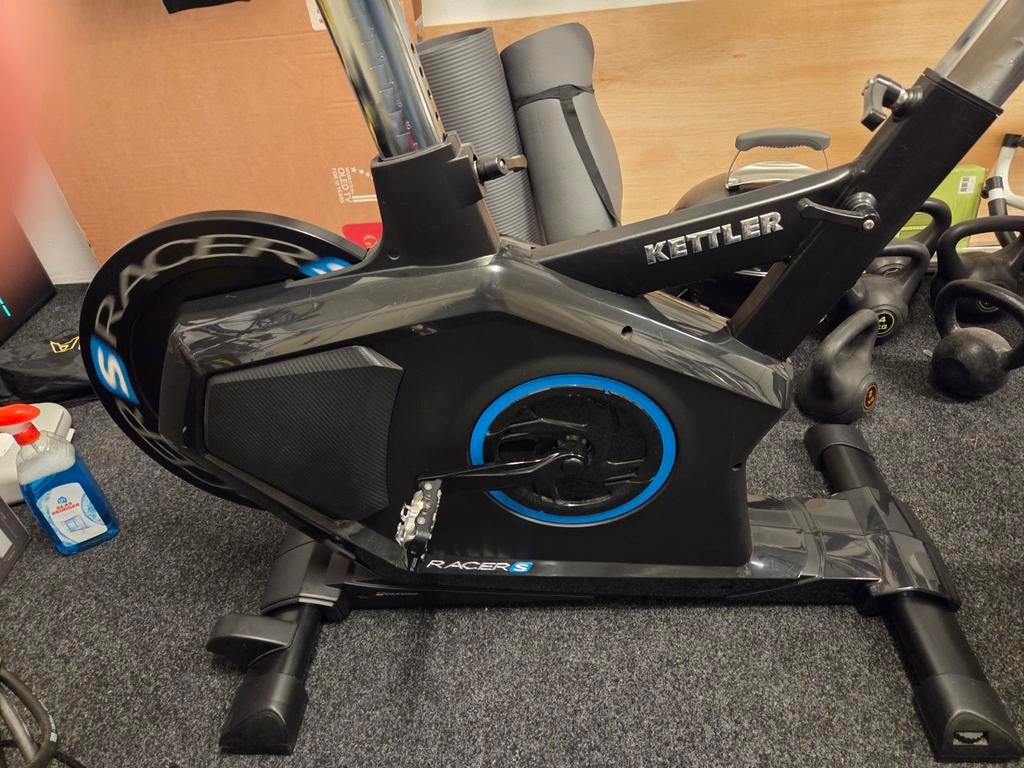 Kettler Racer S Hometrainer - Zgan Bluetooth, world tour, Sport en Fitness, Fitnessapparatuur, Zo goed als nieuw, Hometrainer