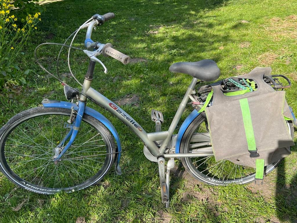 Gazelle kinderfiets met fietstassen - Gebruikt, Ophalen of Verzenden, Gebruikt, Minder dan 16 inch