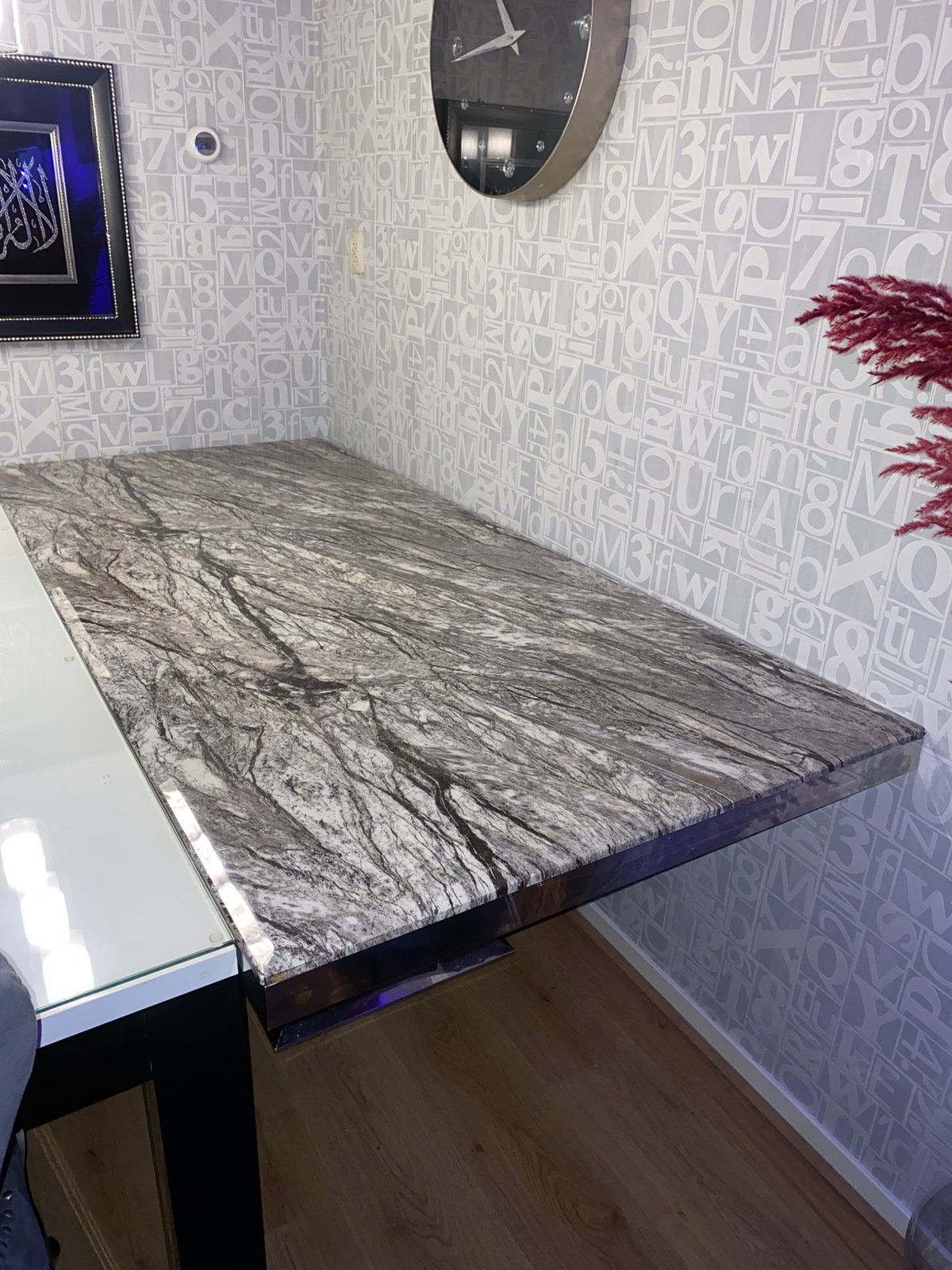 Eettafel Marmer gratis af te halen, Ophalen, Zo goed als nieuw, Rechthoekig, 200 cm of meer