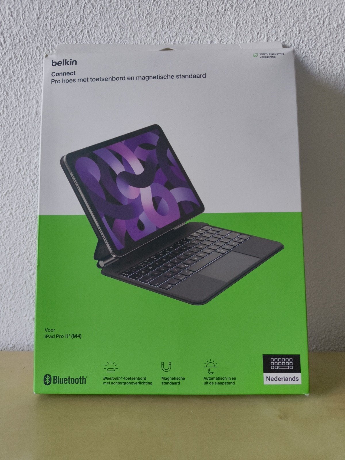 Belkin Connect Pro hoes met toetsenbord voor iPad Pro 11" m4, Ophalen of Verzenden, Nieuw, Zwart, Apple iPad Pro